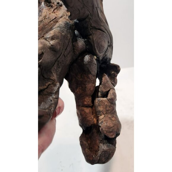 Vintage Petrified Wood Fossil Shaped Dinosaur Look? 11" by 10" by 6.5" - Picture 14 of 16